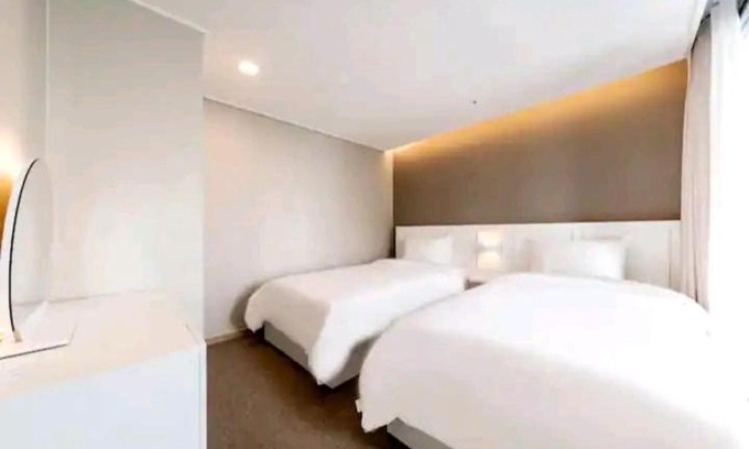 Haeundae Apartamento | Elbon 토리#해운대 중심부#투룸신축#트윈베드#인피니트풀#넷플