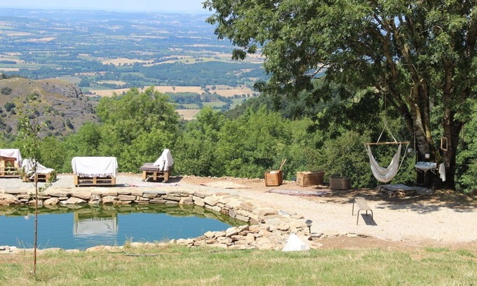 Dourgne Cabaña | Paraíso lleno de naturaleza: vista panorámica, casa de campo recién renovada con piscina natural