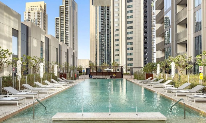 Dubai Apartamento | Elegant 3BR Harbour | Stay City Views & Pool Access in Prime Location