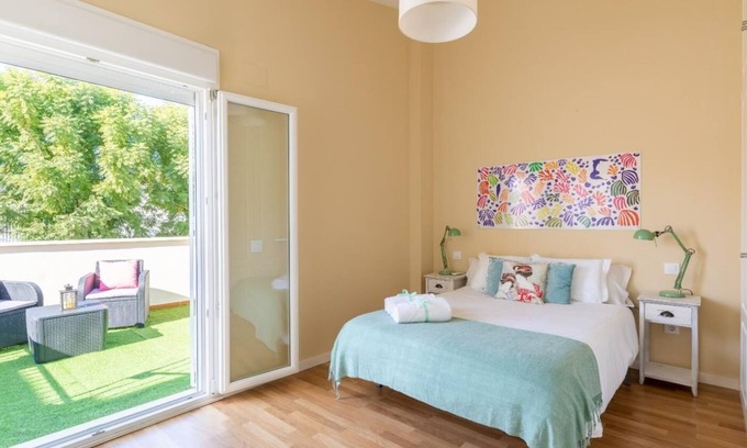 San Julian Apartamento | Elegante y moderno en la Sevilla auténtica Terraza