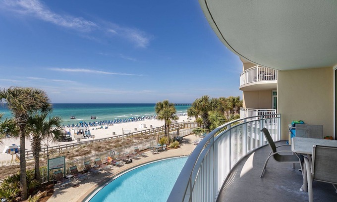 Panama City Beach Condominio | Elegant Aqua Condo | Gulf Views, Private Balcony, Pools, Hot Tubs & Beach