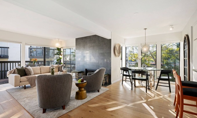 Toro Canyon Condominio | Elegant Condo in Exclusive Polo Field Complex with Desk & Fireplace!