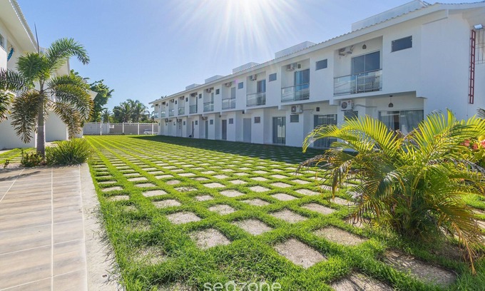 Coroa Vermelha Apartamento | Elegant Duplex w Sw. Pool 280m fr the Beach Prm007