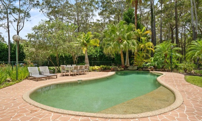 Bensville Casa | Elegant Home with Pool, Spacious Yard, Pool Table