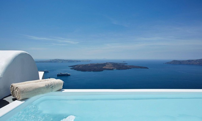 Firostefani Villa | Elegant Santorini Villa | Private Plunge Pool | Eden Villas Superior Two Bedroom Villa | Stunning Caldera View