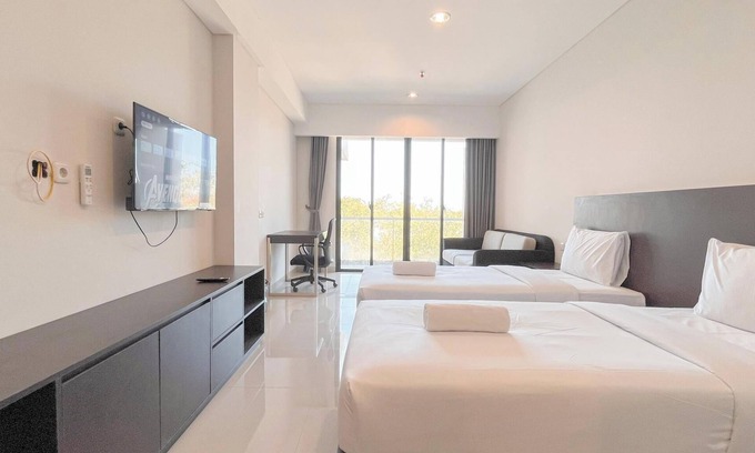 By Pass Ngurah Rai Apartamento | Elegant Studio (No Kitchen) Apartment At Skales Residence Nusa Dua Bali