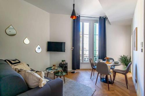 Lepante Quarter Apartamento | Elegant T2 rénové 4 Pers, Centre Nice, Climatisé