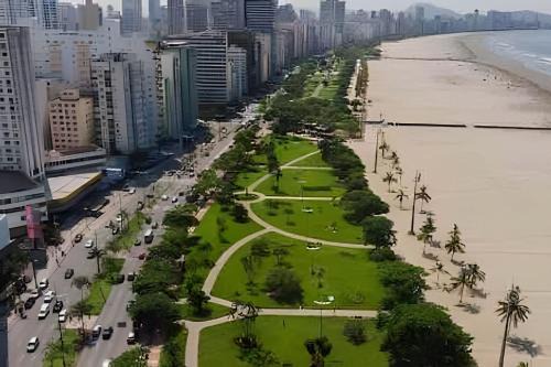 Boqueirao Apartamento | Elegante apto com vista mar no Gonzaga