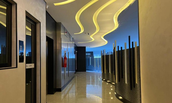 Jatiuca Apartamento | Elegante quarto e sala Sky Concept 418 Novissímo