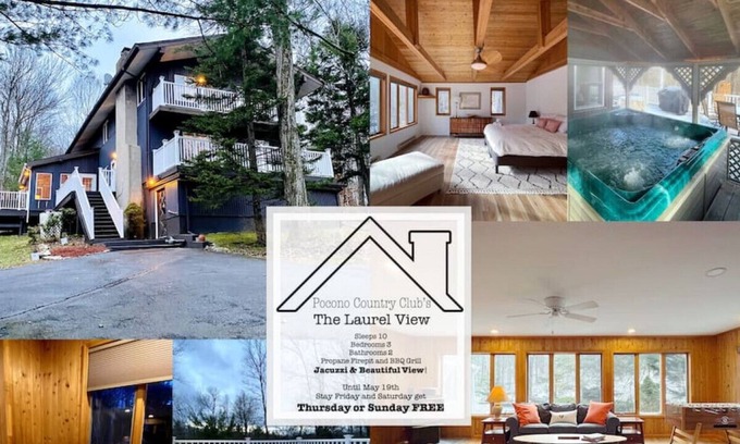Tobyhanna Casa | Elevator - Hot Tub - Kid & Pet Friendly - 4BR 2BA