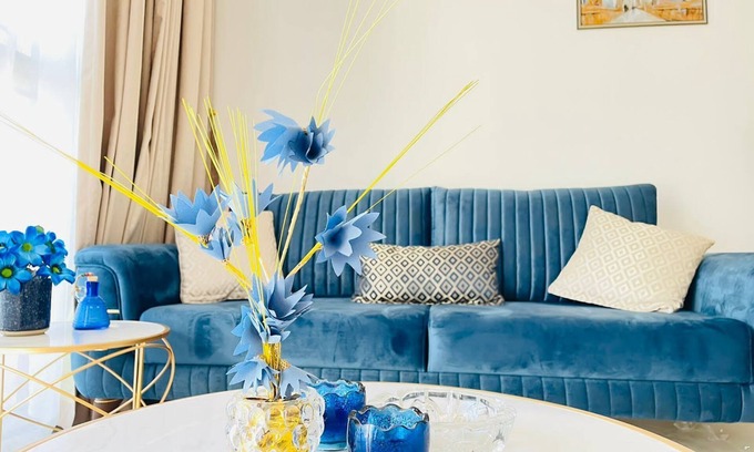Dubai Production City Apartamento | Elite Inn: Dania3 Cosy Elegant Studio at Midtwon IMPZ Dubai