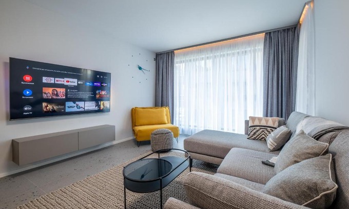Vitosha District Apartamento | Emirates Luxury Apartment Free Parking Terrace