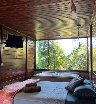 Lavras Novas Casa | Encanto da Mata - Chalé Embaúba - Lavras Novas MG