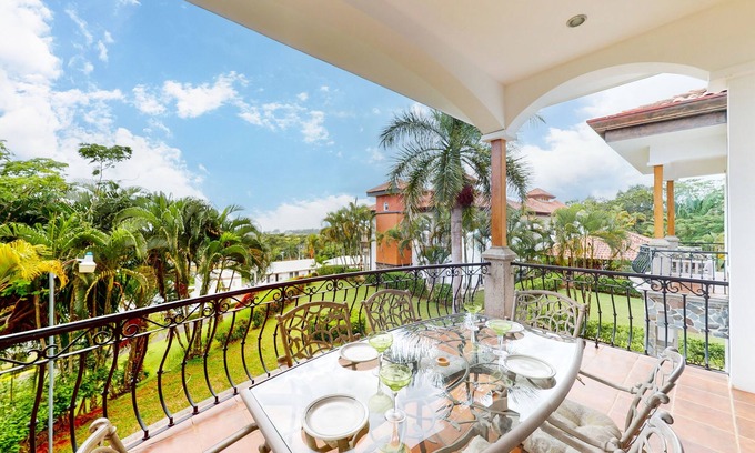 Esterillos Este Condominio | Enchanting & tropical escape with pool, spacious balcony, W/D, & amazing views