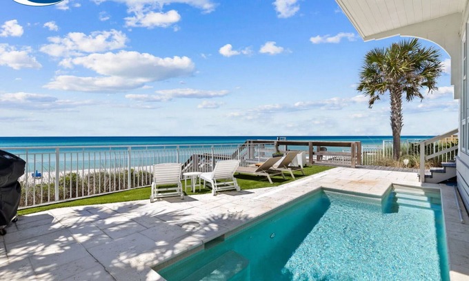 Inlet Beach Casa | Enchantment | Beach Front, Private Pool, Unobstructed Gulf Views, Next to Rosemary Beach