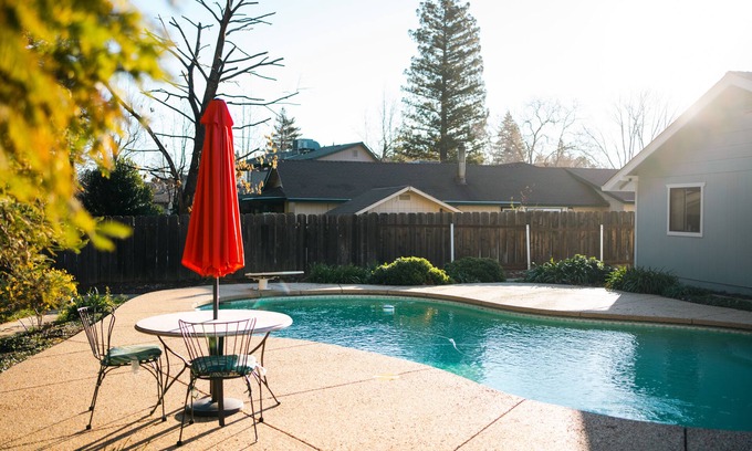 Redding Casa | Enjoy a Hot Tub and a Pool at our Redding House Retreat