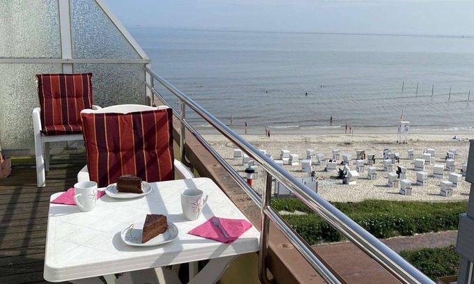 Wangerooge Apartamento | Enjoy a wonderful vacation with a direct sea view!