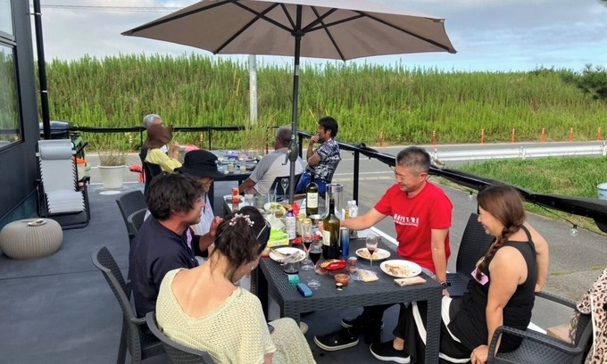 Kujukuri Casa | Enjoy BBQ on the terrace in front of the nature pa / Sambugun Chiba