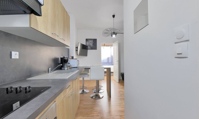Lens Apartamento | Escarpelle - Moderne appartement pour 4