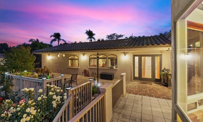 Lake Hodges Casa | Escondido Villa w/ Movie Theater, Garden, GameRoom