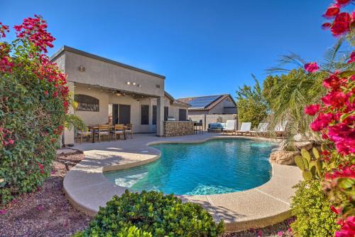 Estrella Mountain Ranch Casa | Estrella Oasis with Private Pool and Gas Fire Pit!
