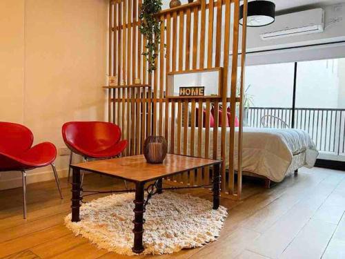 Abasto Apartamento | Estudio en Palermo con balcon y edificio con amenities
