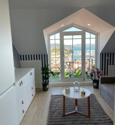Baiona Old Town Apartamento | Estudio impresionantes vistas con terraza y piscina