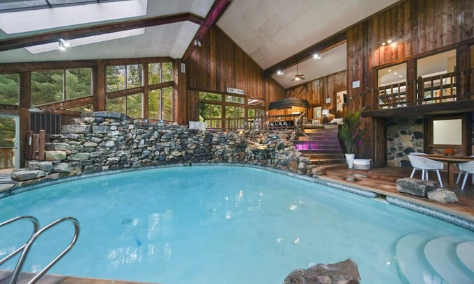 Cartersburg Casa | Events Welcome! Exclusive 65-Acre Gated Estate w/ Indoor Pool & Private Lake