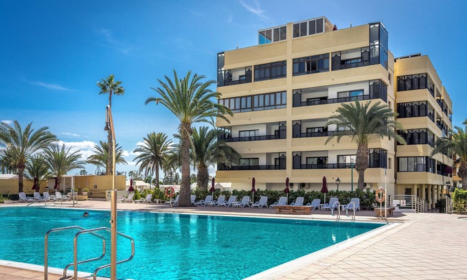 Playa del Ingles Apartamento | Excelsior I▫️Vista al Mar & Amanecer▫️Pasos a la Playa & Dunas▫️Terraza▫️Piscina