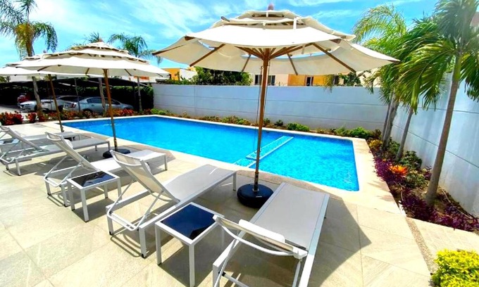 Villa Marina Apartamento | Excelente Departamento con Alberca cerca de Playa - Residencial Coto Mareta I