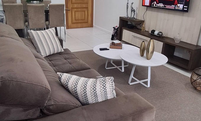 Capao da Canoa Apartamento | Excelente ajuste Alto estándar Edificio con balcón grande C / piscina y gimnasio a 100 metros del mar