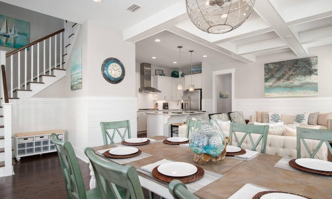 Santa Rosa Beach Casa | ¡Nuevo hogar! Hermosa decoración, mirar fotos, 4 hab, garaje, sin construcción cerca!