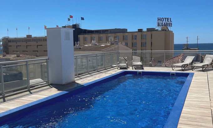 Praia da Rocha Apartamento | OFERTA TOP ESPECIAL DE T2 VACACIONES FAMILIA MISMO EN LA PLAYA DE LA ROCA CON PISCINA