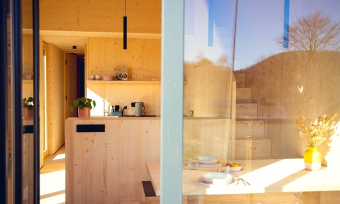 Rurberg Cabina | Cabins in der Natur-Cabaña-Diseñador-Baño Privado-Vista al bosque