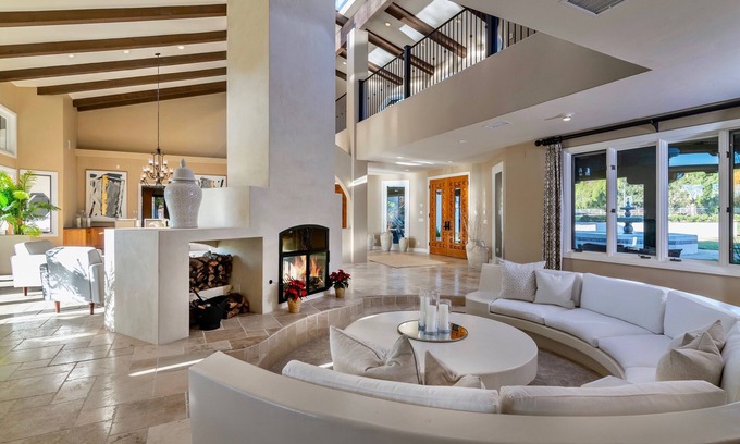 Santa Ynez Casa | Exclusive Estate with tennis, pool, and mountain views.