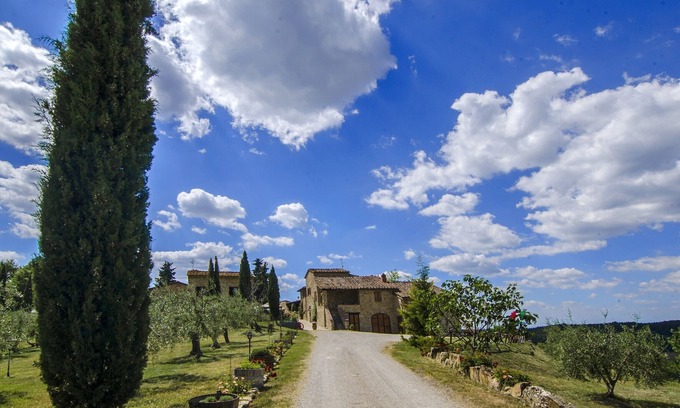 Castellina in Chianti Apartamento | Villa exclusiva en medio de Chianti con piscina y vista