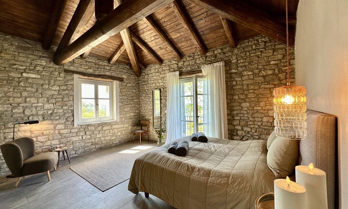 Santo Stefano Belbo Villa | Exclusive villa with beautiful Nordic interiors, cosy courtyard & saltwater pool