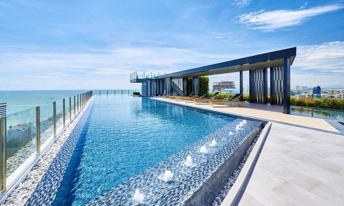 Central Pattaya Apartamento | Exclusive Sea View 2 Bed Room High Floor 2 Balcony