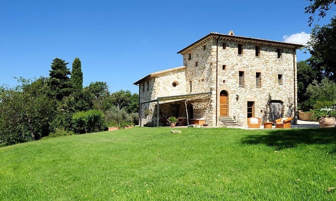 Guardea Villa | Histórico Olive Estate Manor con panorama infinito y cuevas etruscas, a 1 hora de R