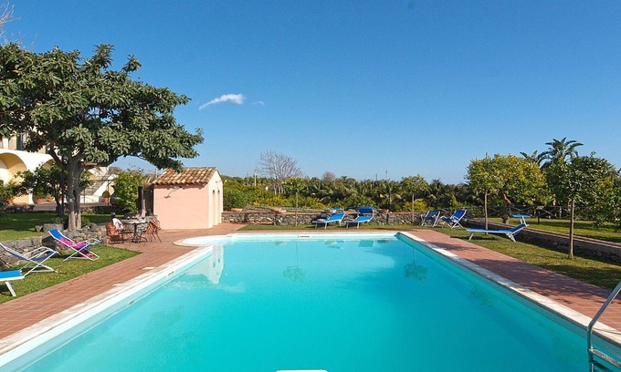 Archi Villa | Exclusiva villa con piscina y jacuzzi, hermosa vista al mar-Etna cerca de Catania / Taormina