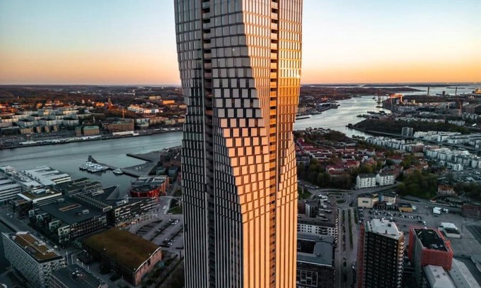 Lindholmen Apartamento | Exklusiva skyskrapan Karlatornet