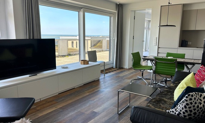 Norderney Apartamento | Exklusive 2-raum-ferienwohnung Direkt Strand mit Einzigartigem Meerblick!