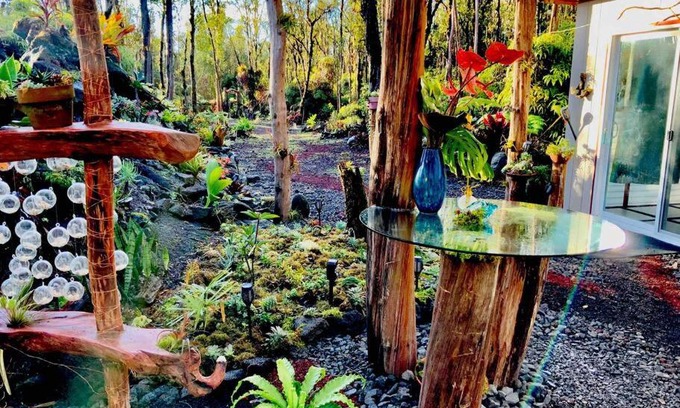 Mountain View Casa | Exotic Garden cottage at amazing volcano fissure
