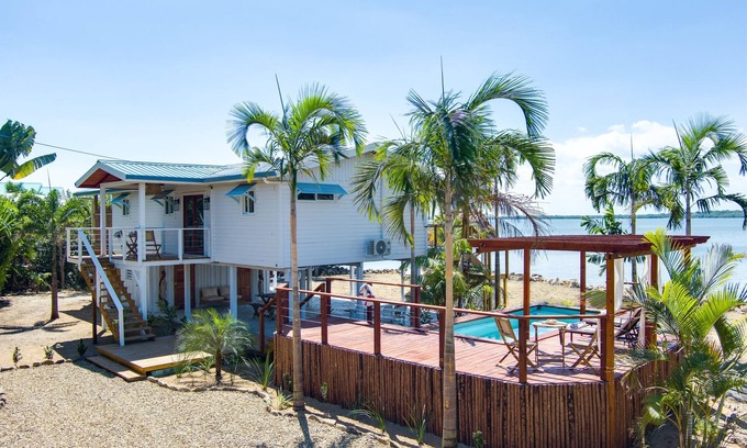 Placencia Villa | Expertly Decorated Home w/ Pool, Dock & Porch