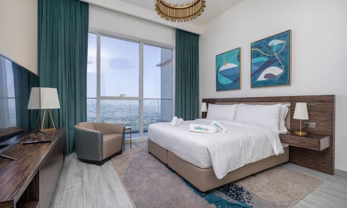 Dubai Internet City Apartamento | Exquisite Apartment Minutes Away from the Beach