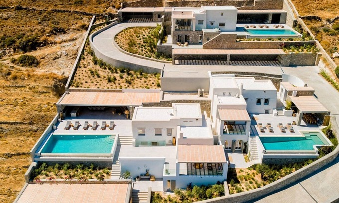 Paros Villa | Exquisite Paros Villa | Villa Diamond | 9 Bedrooms | Breathtaking Sea Views and Two Infinity Pools | Drios
