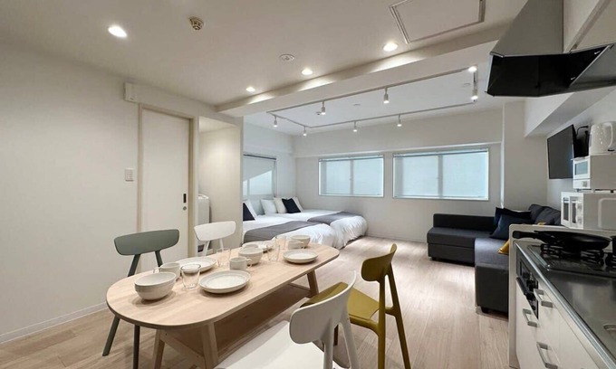 Hiroshima City Centre Apartamento | F style namiki Studio Apt Great Location for 6ppl