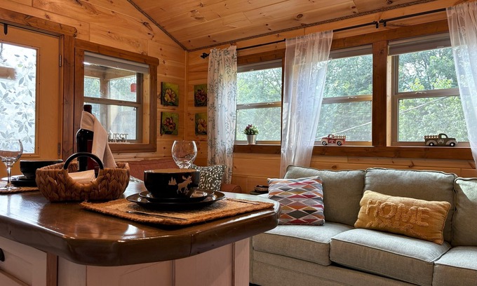 Tennga Cabina | Falcons Nest cabin with AC and WiFi in enchanting Calhoun TN