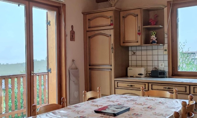 Albiez-le-Vieux Chalet De Esquí | Chalet familiar 2*, cerca pistas y centro, terraza sur, vista montañas