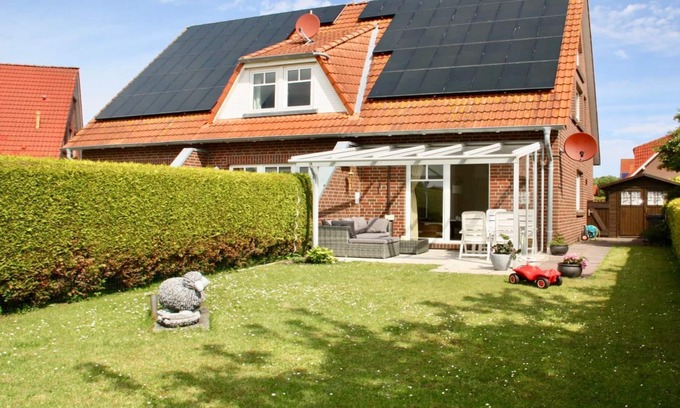 Carolinensiel Apartamento | Famiglia en Hond Hafenblick